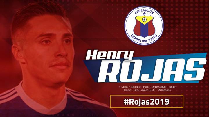 Henry Rojas selló su fichaje con el Deportivo Pasto tras haber jugador por tres temporadas con Millonarios.