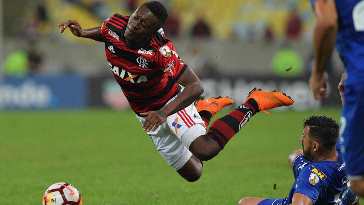 Marlos Moreno no continuaría con el Flamengo de Brasil al terminarse su cesión.