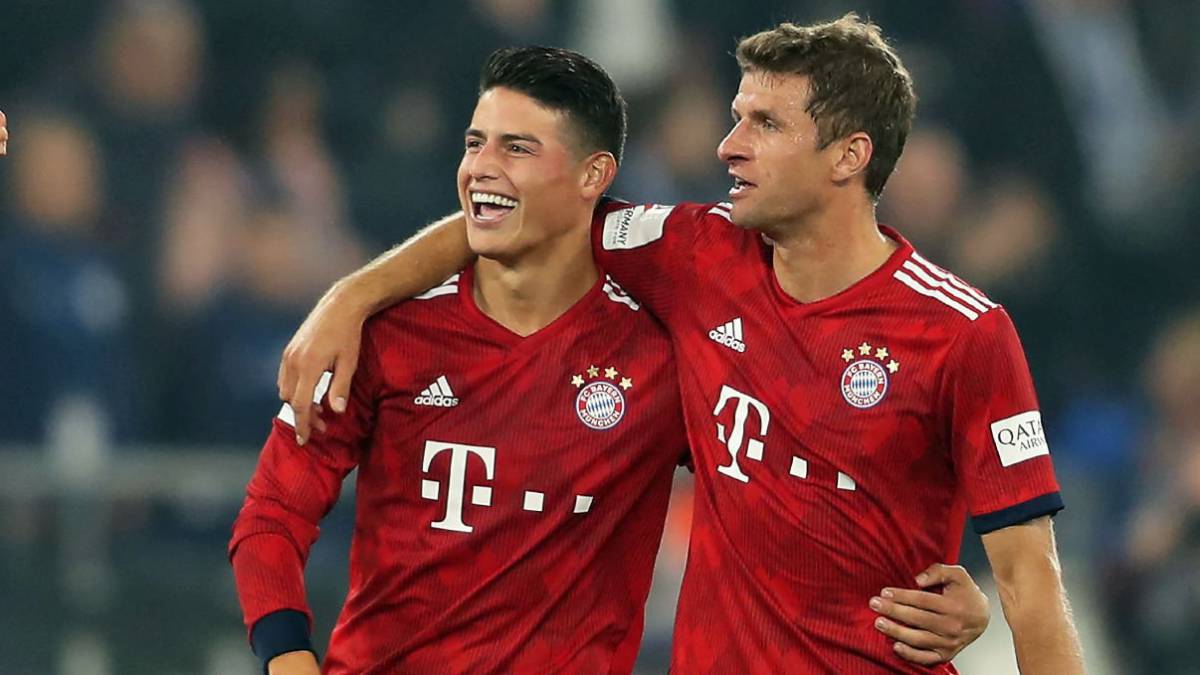 Müller habló sobre su relación con James Rodríguez dentro del campo en el Bayern Múnich