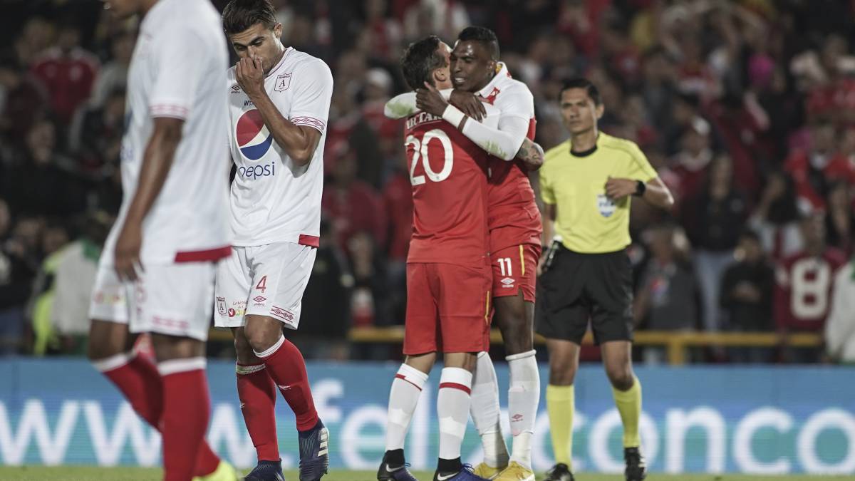 Johan Arango marcó el gol de la victoria de Santa Fe ante América