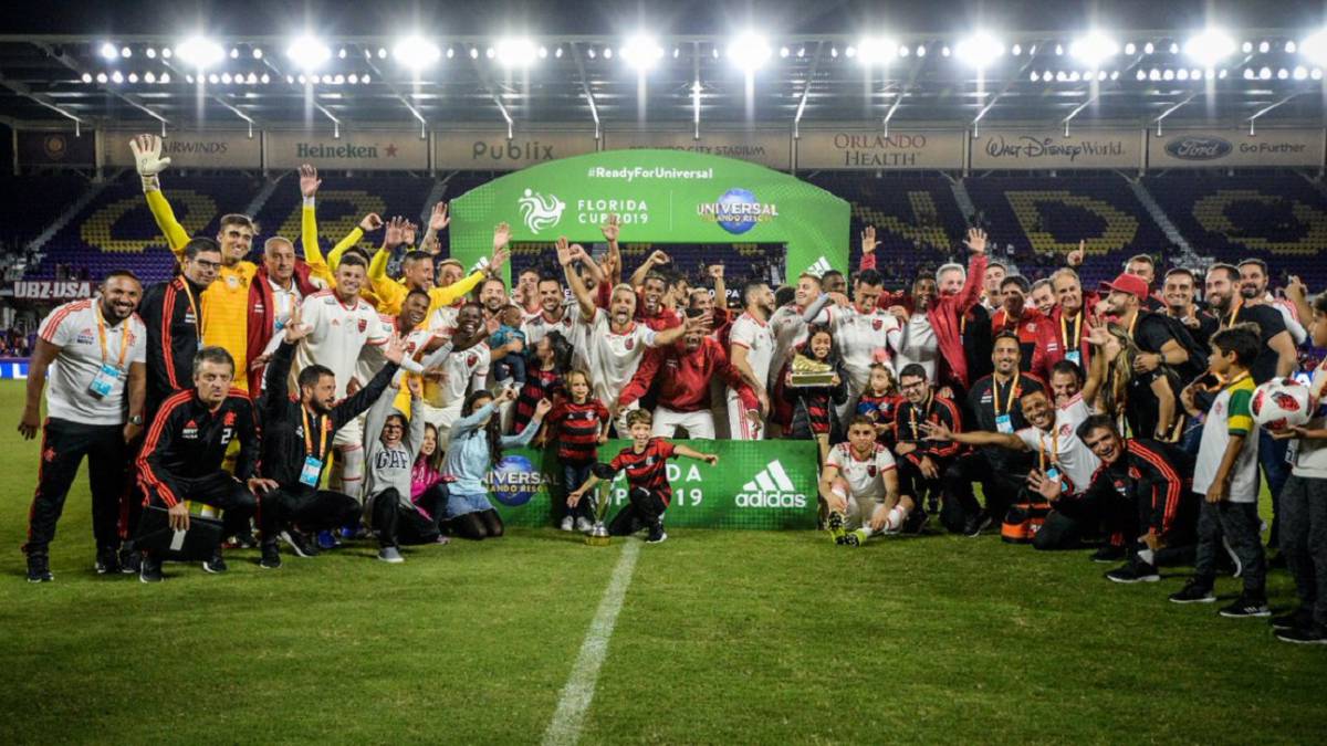 Fernando Uribe, Gustavo Cuéllar y Orlando Berrío ganaron la Florida Cup con Flamengo