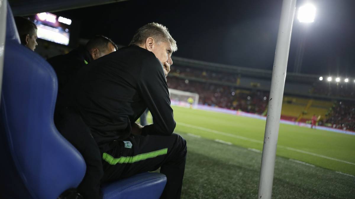El técnico de Atlético Nacional habló después del partido en el que perdió ante América de Cali en el Torneo Fox Sports en el estadio El Campín