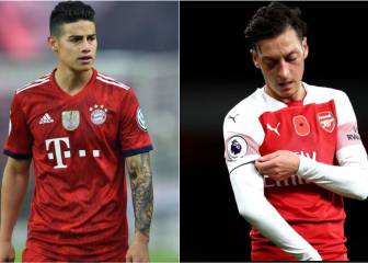 En Inglaterra comparan las carreras de James y Özil