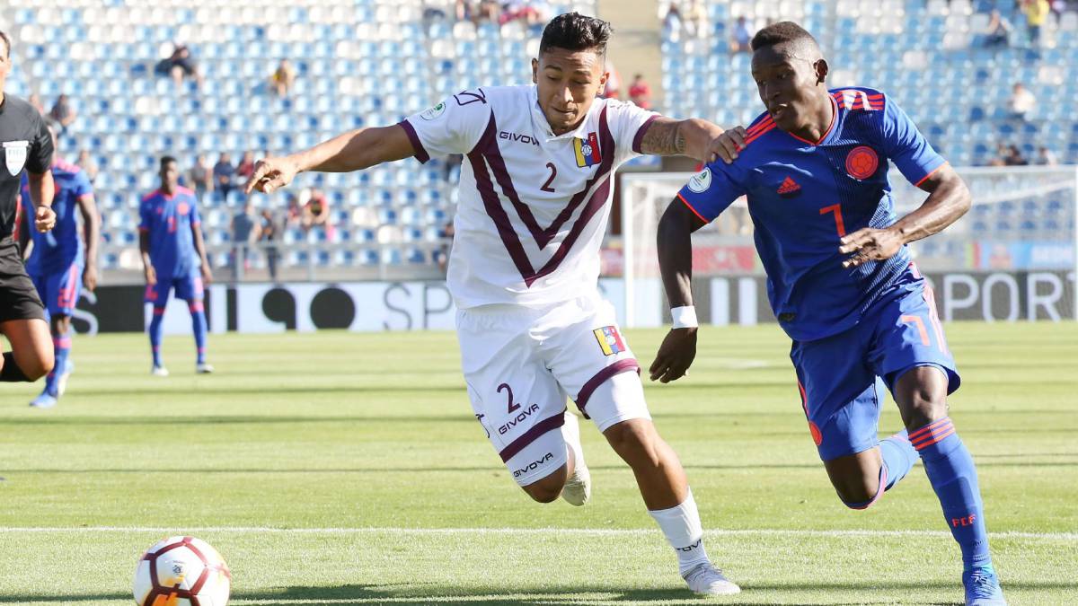 Selección Colombia Sub 20 cae ante Venezuela en el debut en el Sudamericano Chile 2019