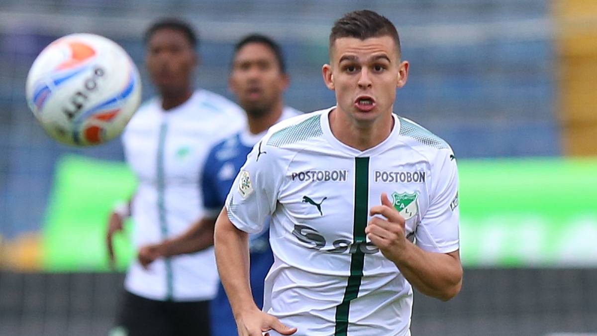 Nicolás Benedetti en partido ante Millonarios