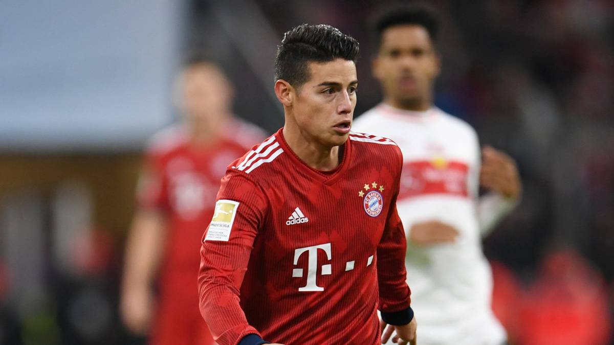 James Rodríguez jugó 15 minutos en la victoria de Bayern Múnich sobre Stuttgar