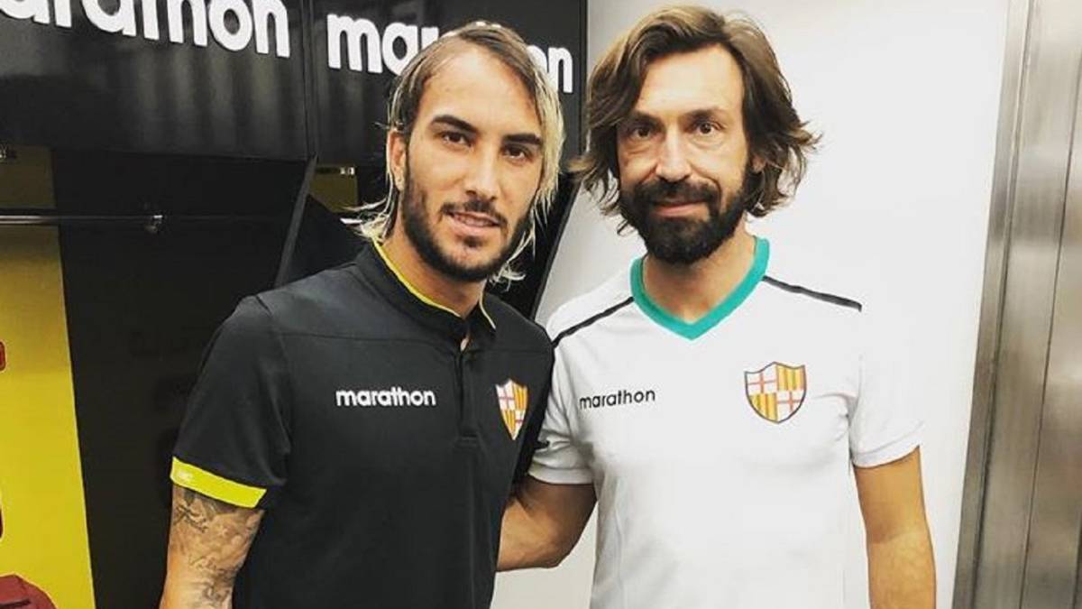 El volante colombiano, Sebastián Pérez orgulloso de compartir cancha con el mítico, Andrea Pirlo