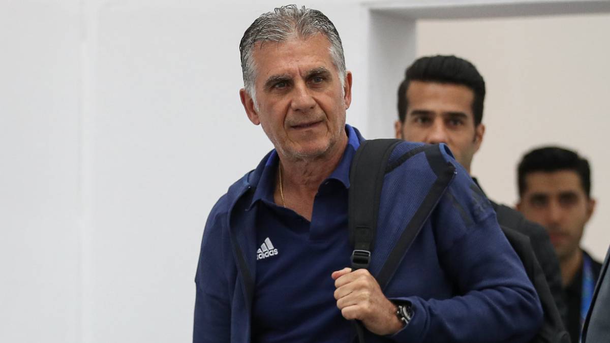 Carlos Queiroz en la Copa de Asia con Irán. El técnico portugués se convertiría en el entrenador de la Selección Colombia en los próximos días