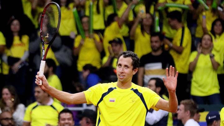 Colombia gana la serie de Copa Davis 2-0 ante Suecia. Giraldo y Galán lograron los puntos