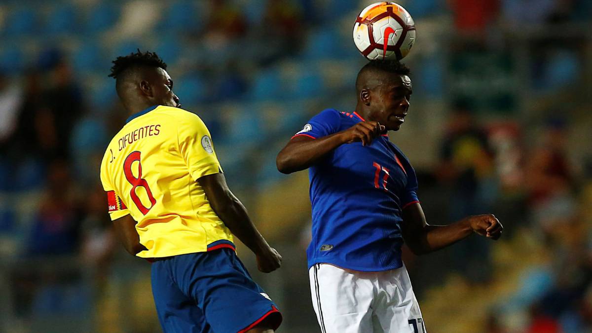 Ecuador y Colombia en partido del Sudamericano