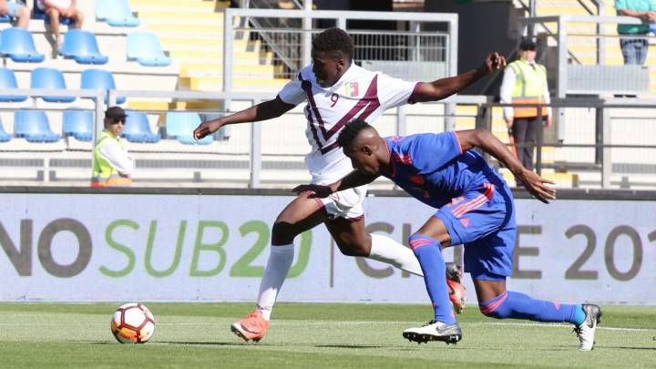 Enfrentamiento entre Colombia y Venezuela en el Sudamericano Sub 20 2019 por la primera fecha