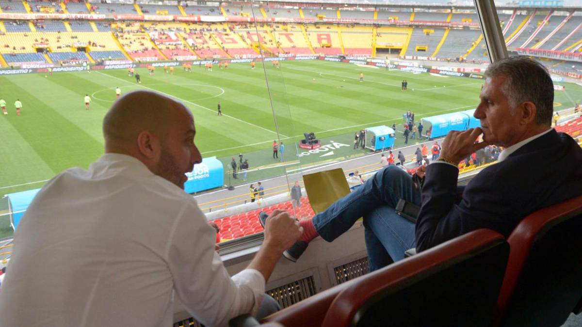 Carlos Queiroz posteó en su cuenta de Twitter @Carlos_Queiroz sobre su visita al estadio El Campín en donde vio el partido Santa Fe vs. Tolima