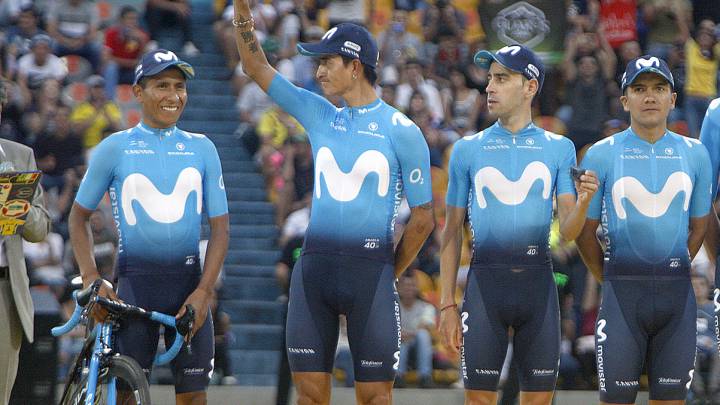 Nairo Quintana y Wiinner Anacona encabezan la nómina del Movistar Team en la presentación del Tour Colombia 2019