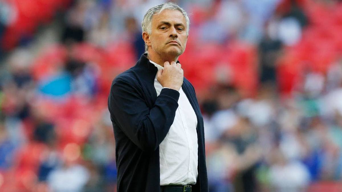 José Mourinho en un partido de la Premier League. El técnico es un deseo de los hinchas del Everton