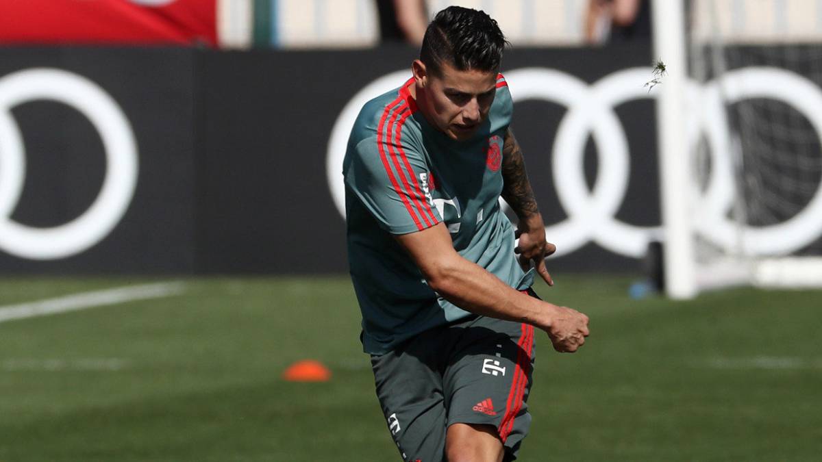 James Rodríguez, jugador del Bayern Múnich