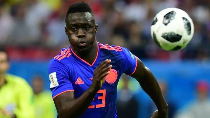 Davinson Sánchez en el partido de la Selección Colombia ante Polonia en el Mundial de Rusia 2018
