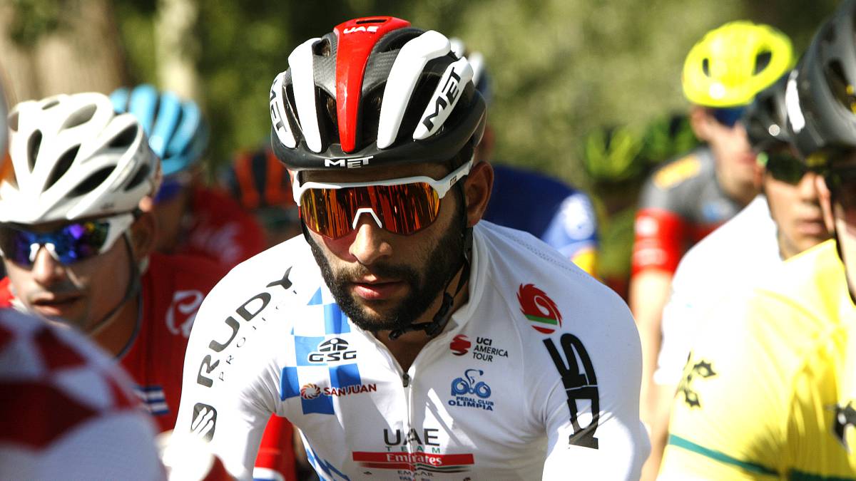 Fernando Gaviria durante una etapa del Tour Colombia, que tuvo que abandonar por una enfermedad. Solo disputó dos etapas