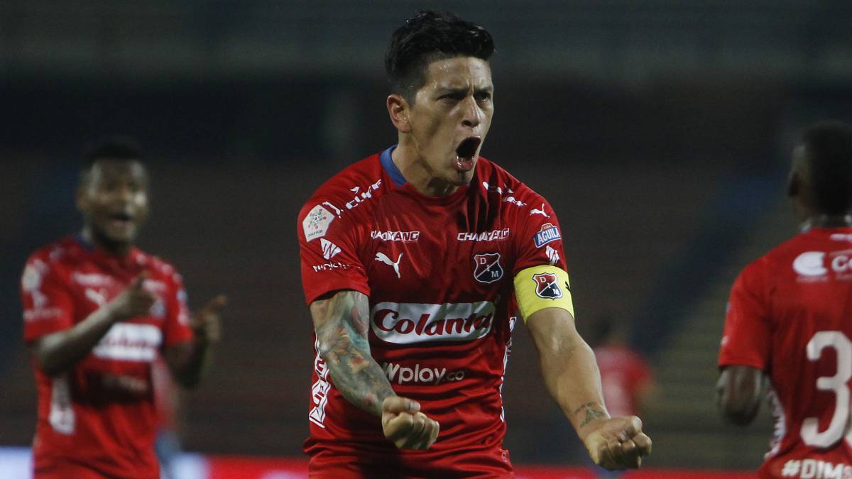 German Cano, delantero del Independiente Medellín buscará la victoria ante América en el Pascual
