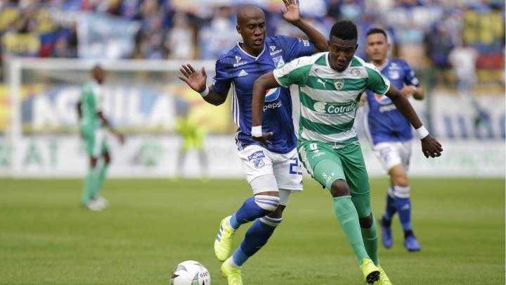 Millonarios venció a La Equidad en el desarrollo de la sexta jornada de la Liga Águila I - 2019 en el estadio de Techo. El gol fue de Alex Rambal.