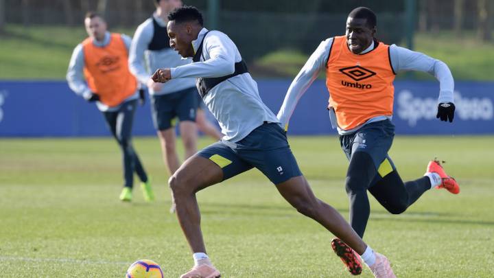 Marco silva pone en duda el regreso de Yerry Mina con Everton ante Cardiff.