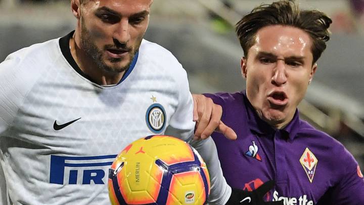 Fiorentina y Atalanta empataron 1-1 en partido de ida de semifinal de la Copa Italia en Florencia, Italia.