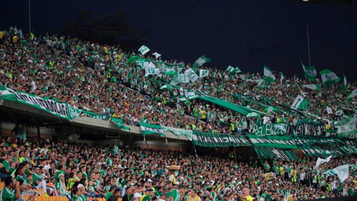 Atlético Nacional es el equipo colombiano que más hinchada ha llevado al estadio en los últimos 10 años.
