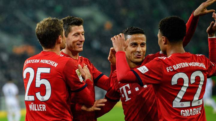 Bayern Múnich derrotó al Borussia Monchengladbach por la jornada 24 de la Bundesliga.