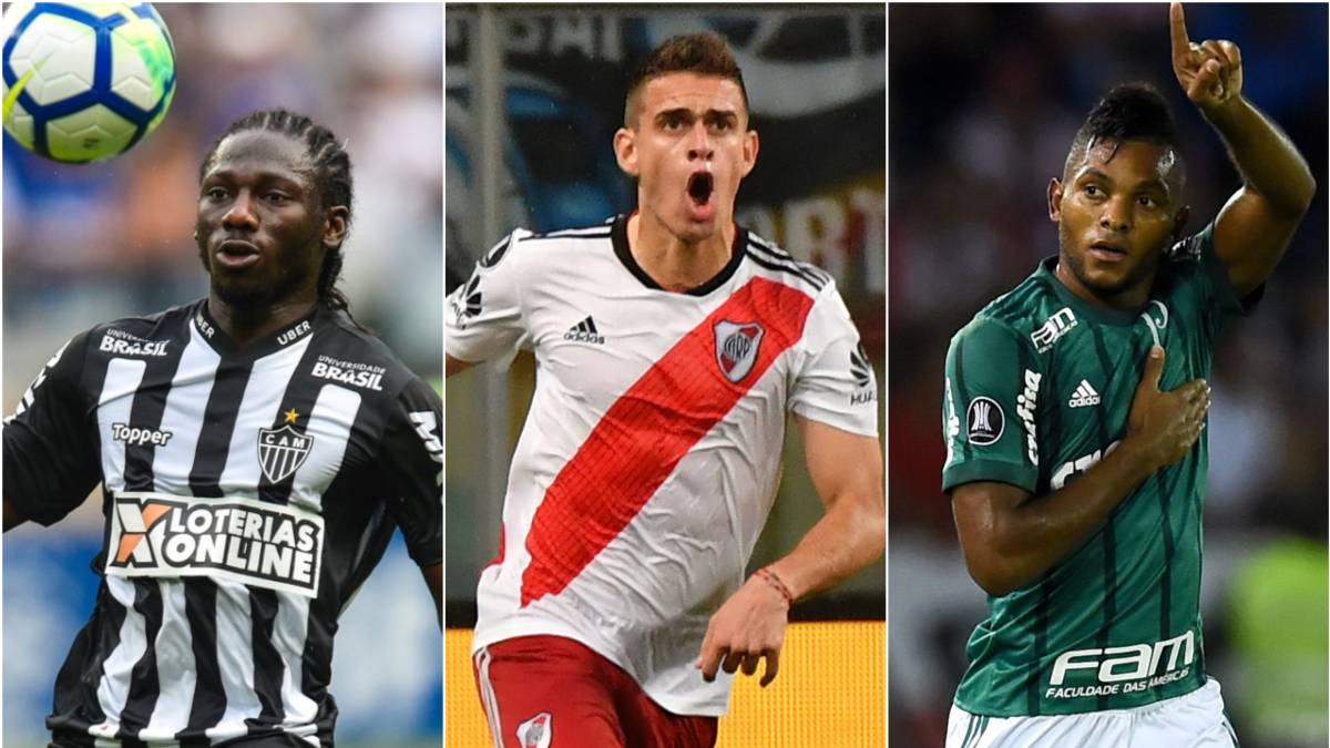 Yimmi Chará con Mineiro, Santos Borré con River Plate y Miguel Borja con Palmeiras, hacen parte de los 14 delanteros colombianos que estarán en esta versión de la Copa Libertadores