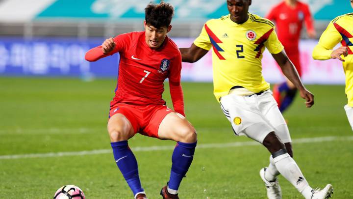 Son, delantero del Tottenham lidera la lista de convocados de Corea del Sur para el partido con Colombia