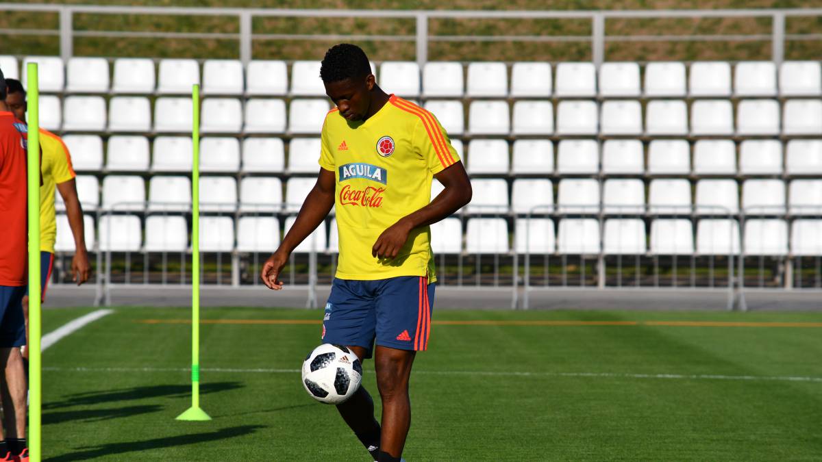 Jefferson Lerma en un entrenamiento de la Selección Colombia