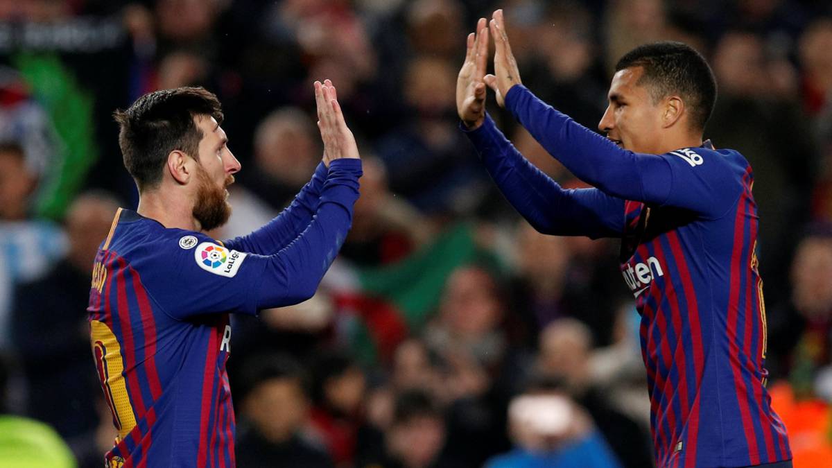 Jeison Murillo y Lionel Messi Convocados en el Barcelona para el partido frente al Lyon por la Champions League