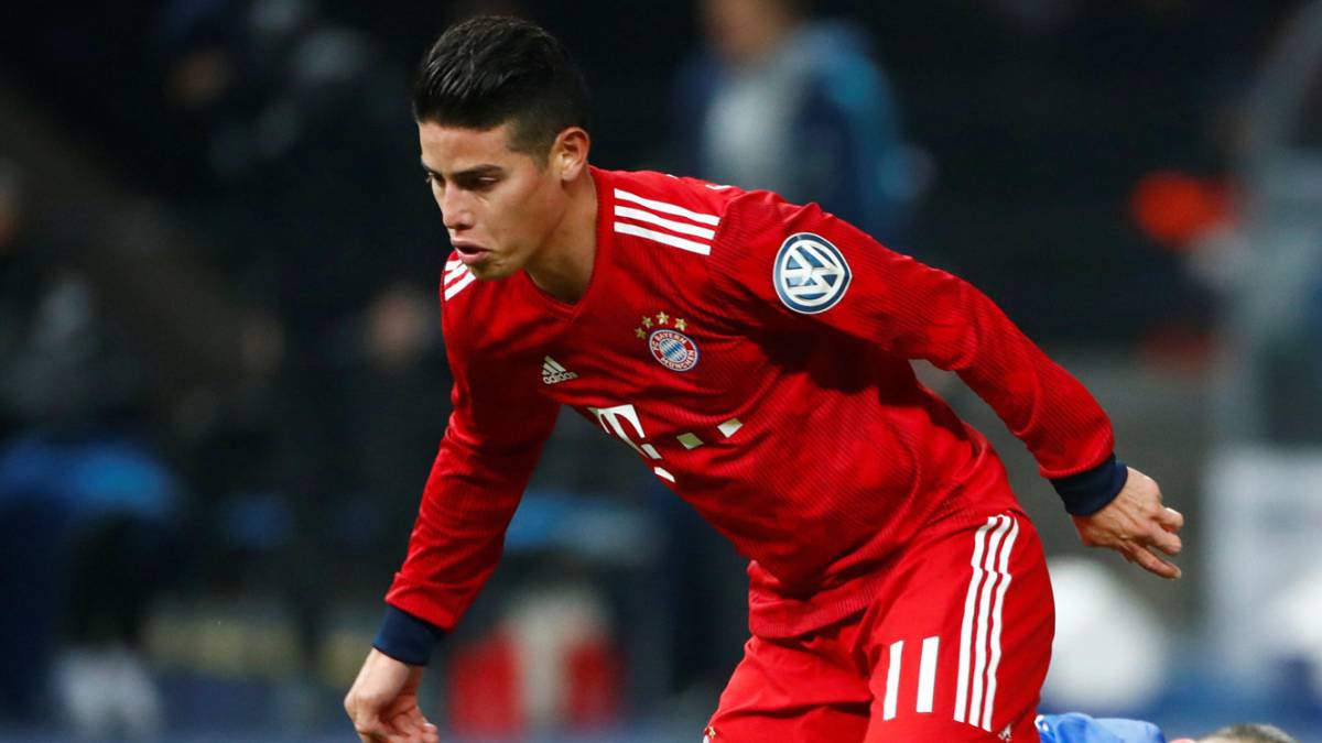 James Rodríguez, jugador del Bayern