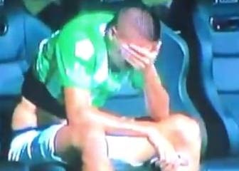 'Indio' Ramírez llora luego del cambio en el Nacional vs Cali