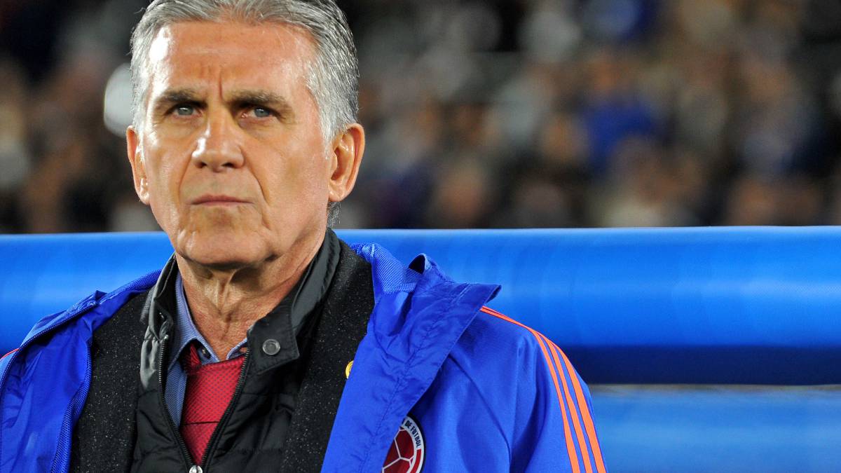 Carlos Queiroz en el debut con Colombia