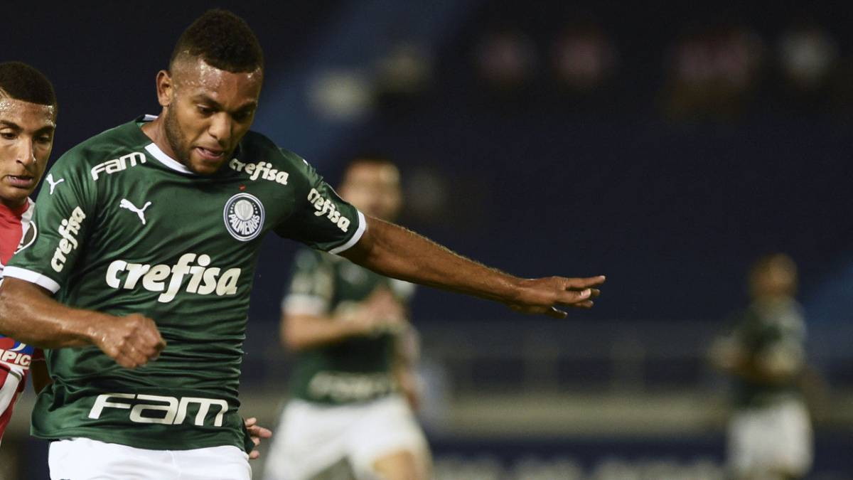 Miguel Ángel Borja recibió criticas de los hinchas del Palmeiras