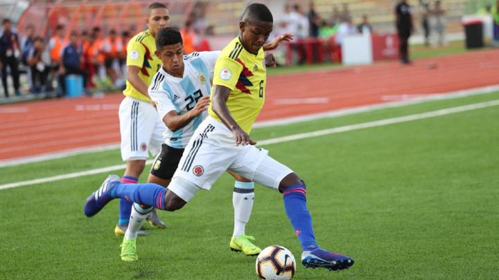 Argentina venció 2-1 a Colombia en la fecha 2 del Sudamericano Sub 17.