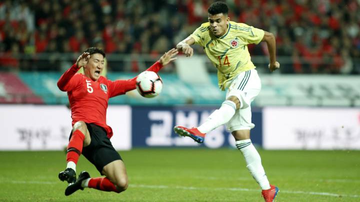 Luis Díaz el mejor de Colombia en la derrota 2-1 ante Corea del Sur
