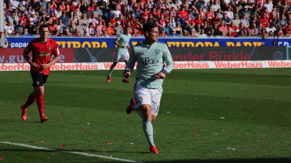 James Rodríguez activo en el empate del Bayern ante el Friburgo 1-1