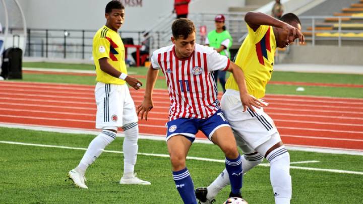 Paraguay vs Colombia en el Sudamericano Sub 17
