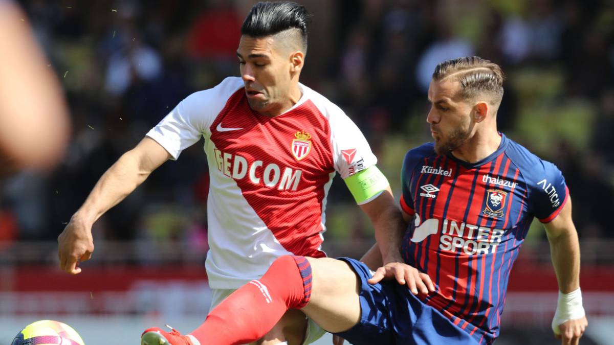 Falcao García, capitán del Mónaco, ante Caen