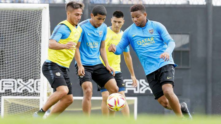 Frank Fabra entrena con Boca Juniors