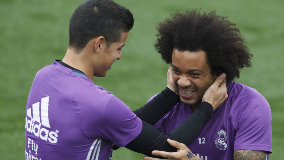 James y Marcelo en el Real Madrid