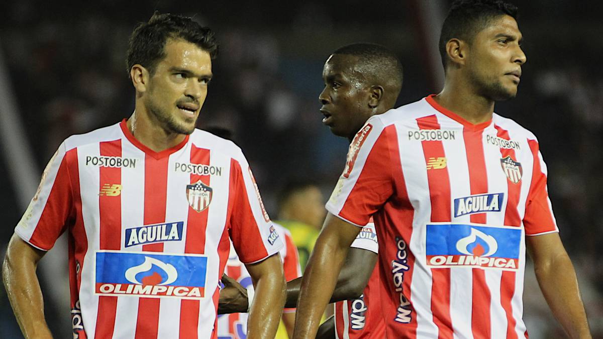 Luis Carlos Ruiz y Sebstián Hernández, jugadores de Junior de Barranquilla