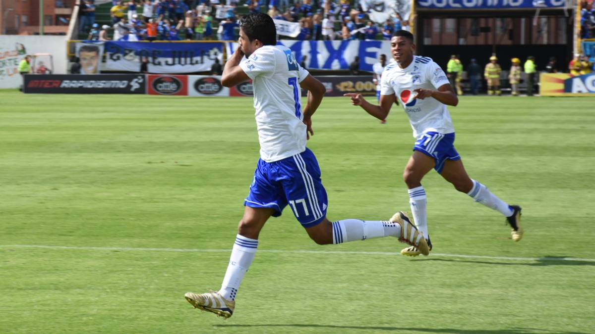 Millonarios derrotó a Patriotas con doblete de Marrugo y un gol de David Silva.