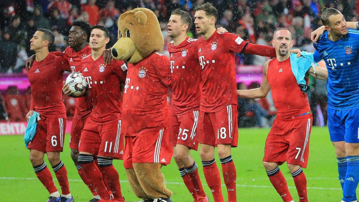 Bayern Múnich´celebra un triunfo en Bundesliga