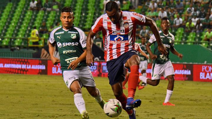 Junior de Barranquilla empató ante el Deporttivo Cali en el desarrollo de la décimo sexta jornada de la Liga Águila I - 2019 en el estadio Palmaseca