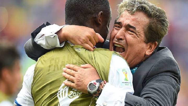 Jorge Luis Pinto en el Mundial de Brasil 2014 con Costa Rica