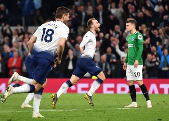 La victoria de Tottenham sobre Brighton en imágenes