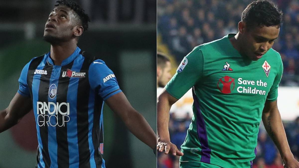 Duván Zapata y Luis Muriel se enfrentan por la semifinal de la Copa de Italia