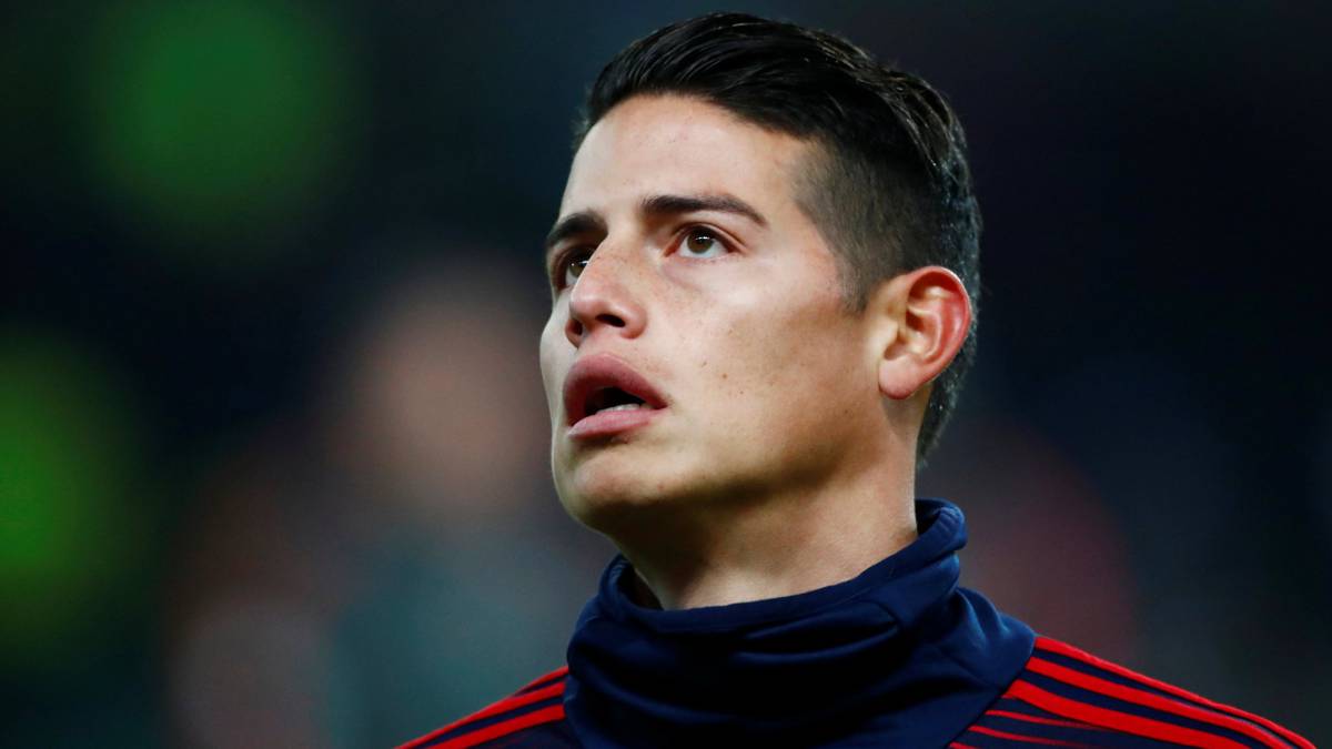 James Rodríguez, volante del Bayern Múnich
